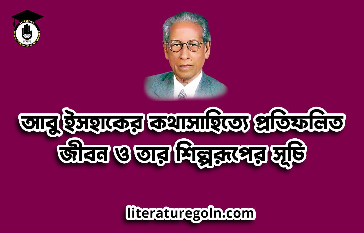 আবু ইসহাকের কথাসাহিত্যে প্রতিফলিত জীবন ও তার শিল্পরূপের সূচি